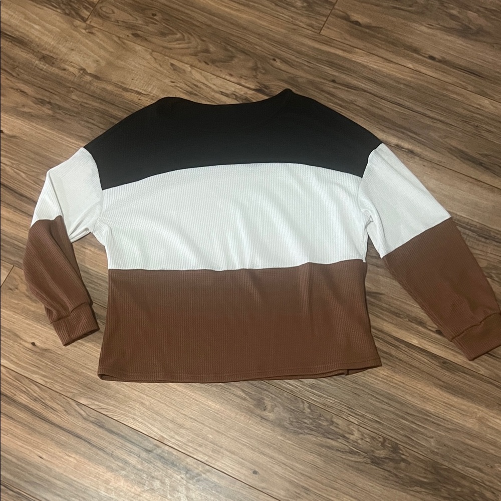 Colorblock Long Sleeve Sweater